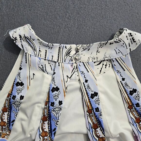 White House Black Market Women S Aztec Sequin Studded Halter Dress Open Back - Picture 13 of 16